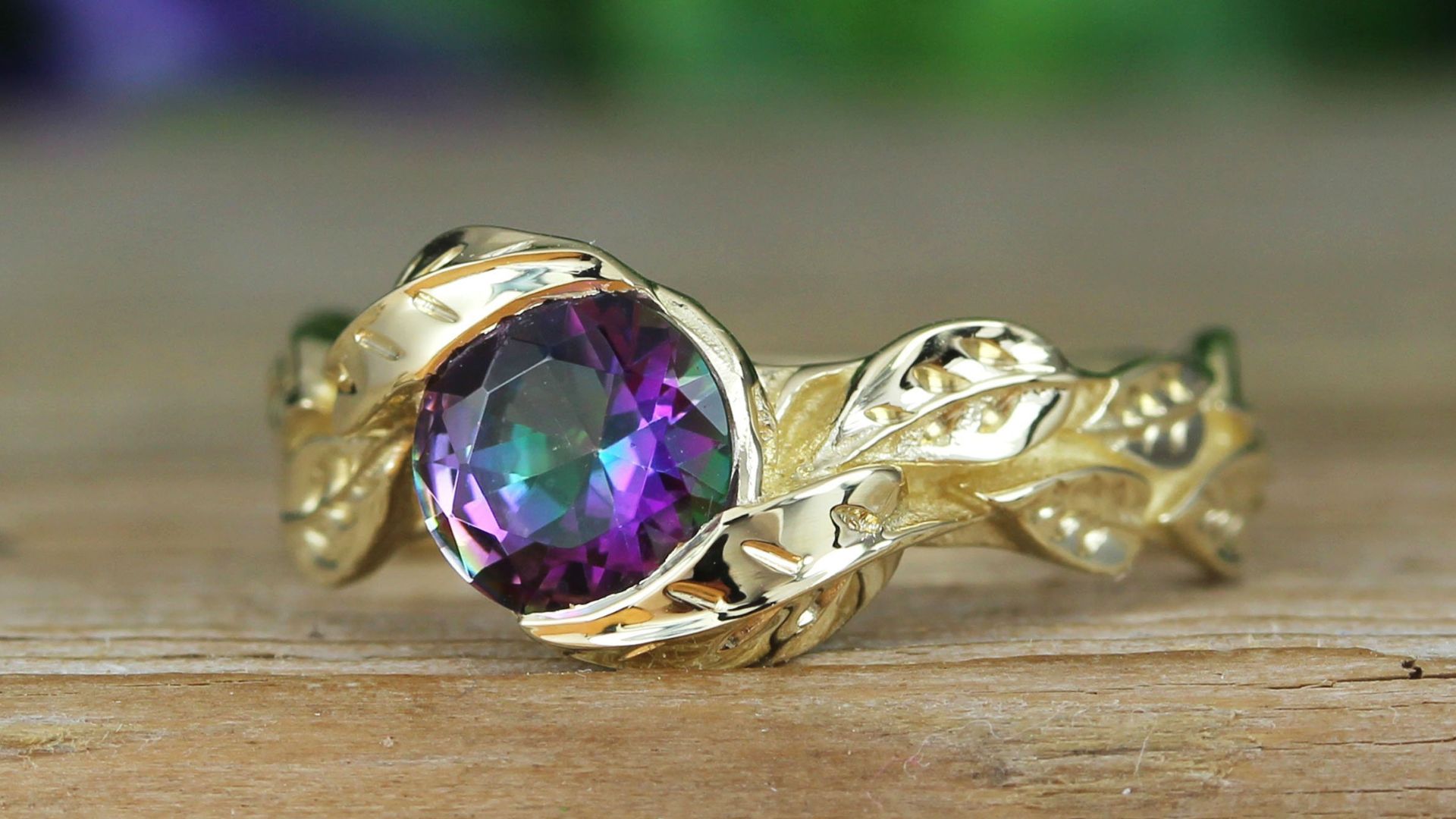 Gold Ring With Gemstone