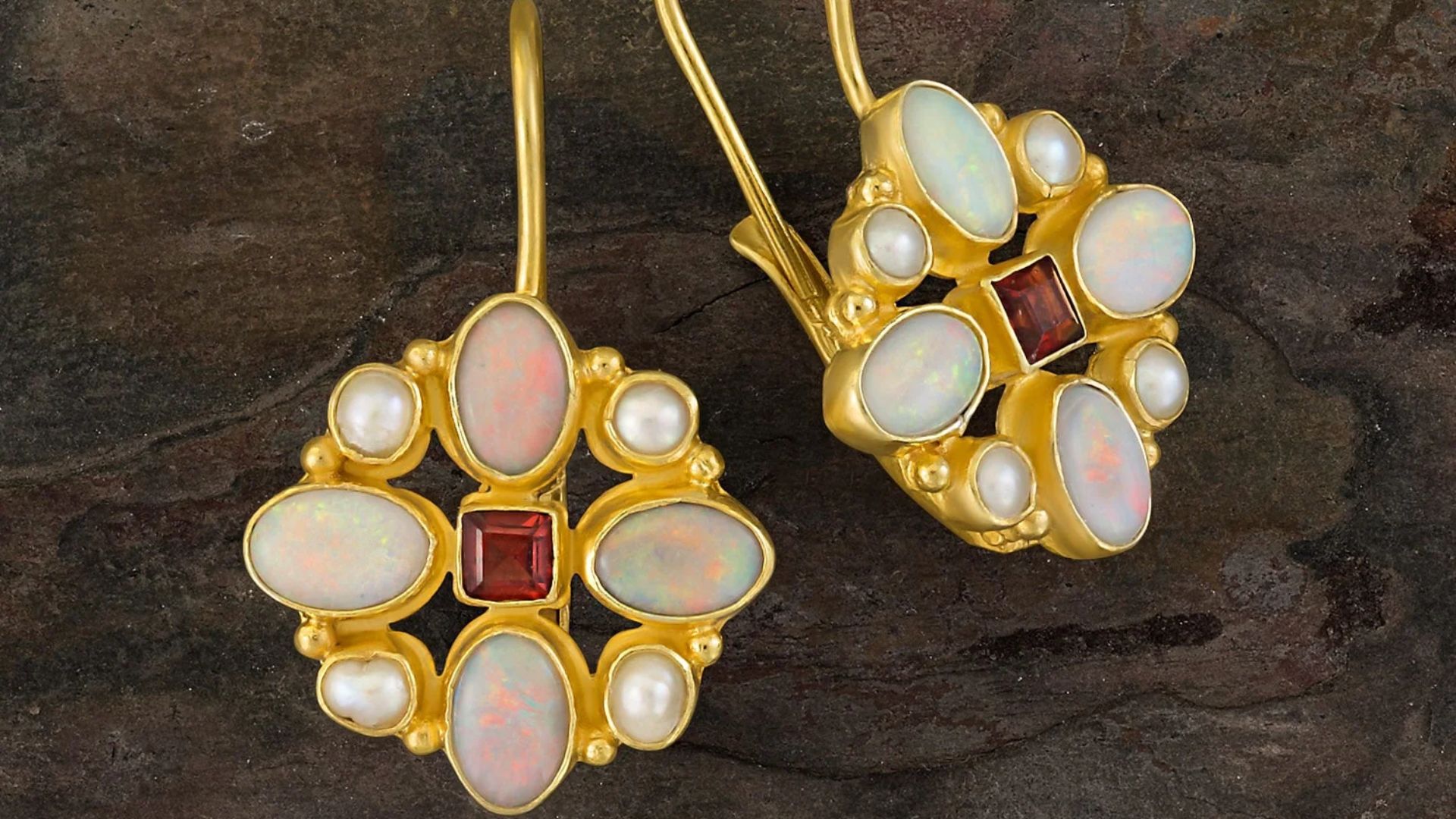 Jewelry Embedded With White Stones