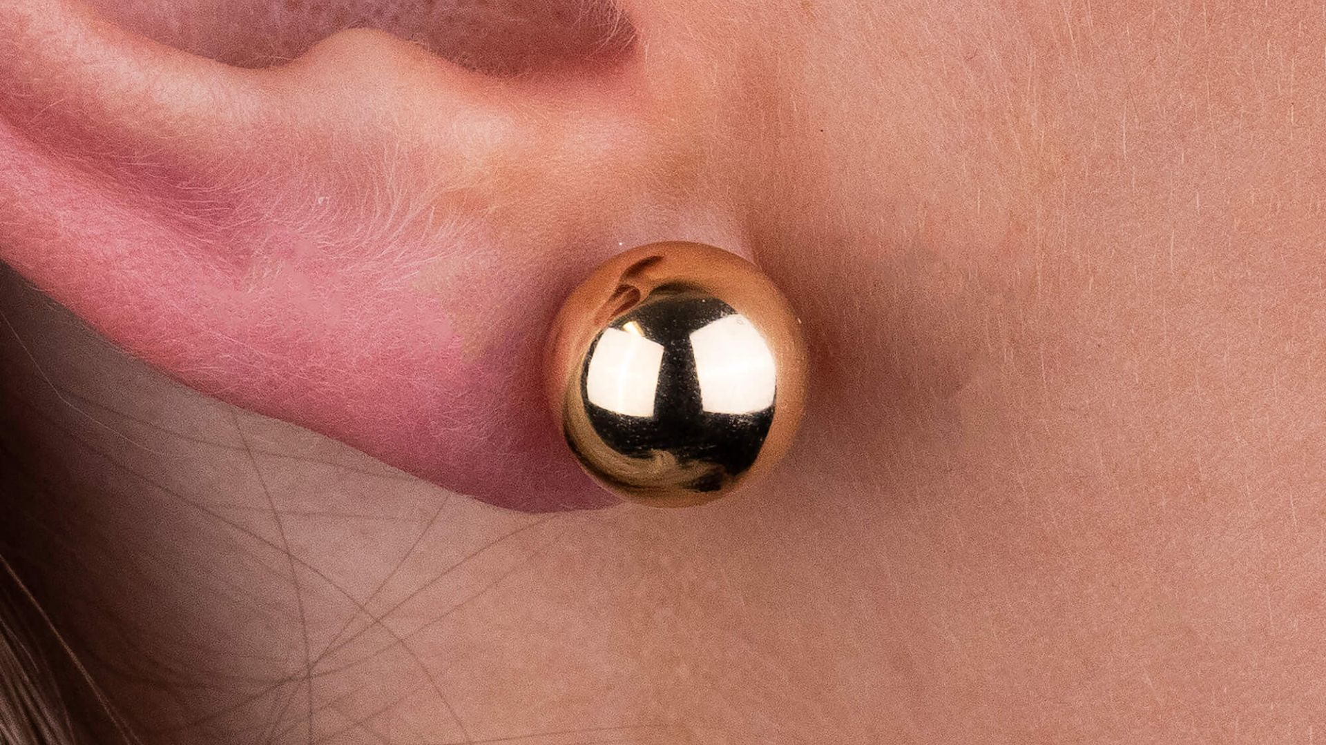 9ct Yellow Gold 10mm Ball Stud Earrings