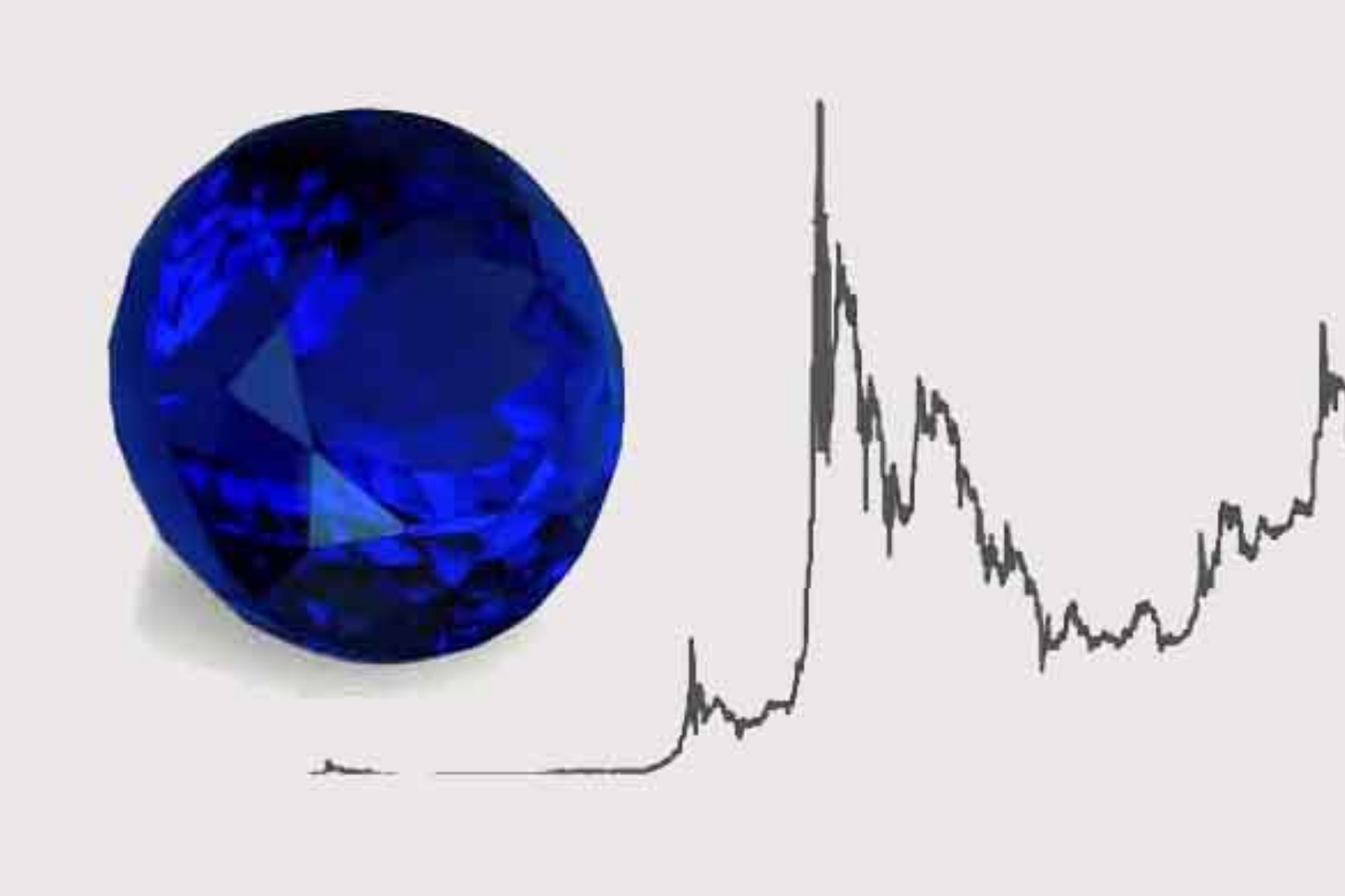 A blue gemstone next to the volume amount