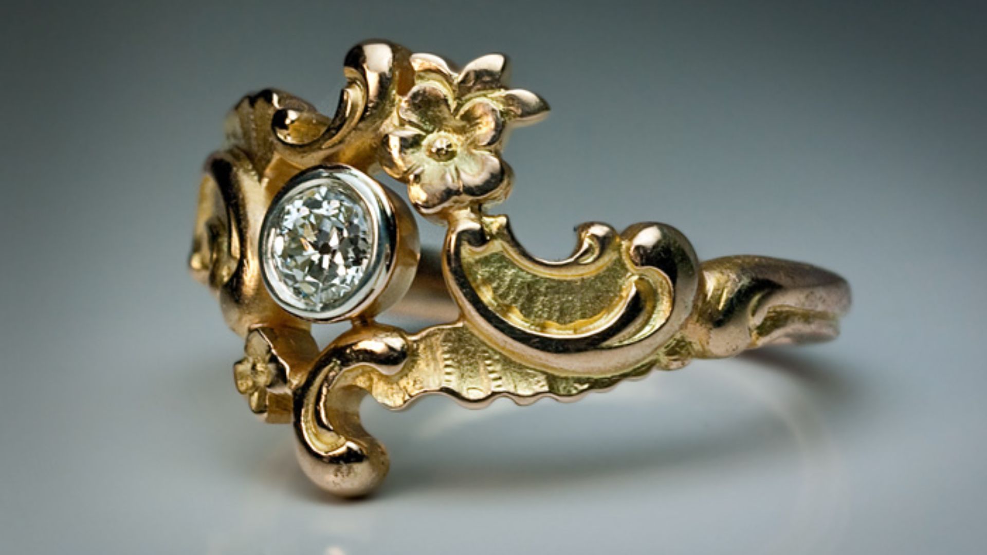 Rococo Antique Diamond Ring