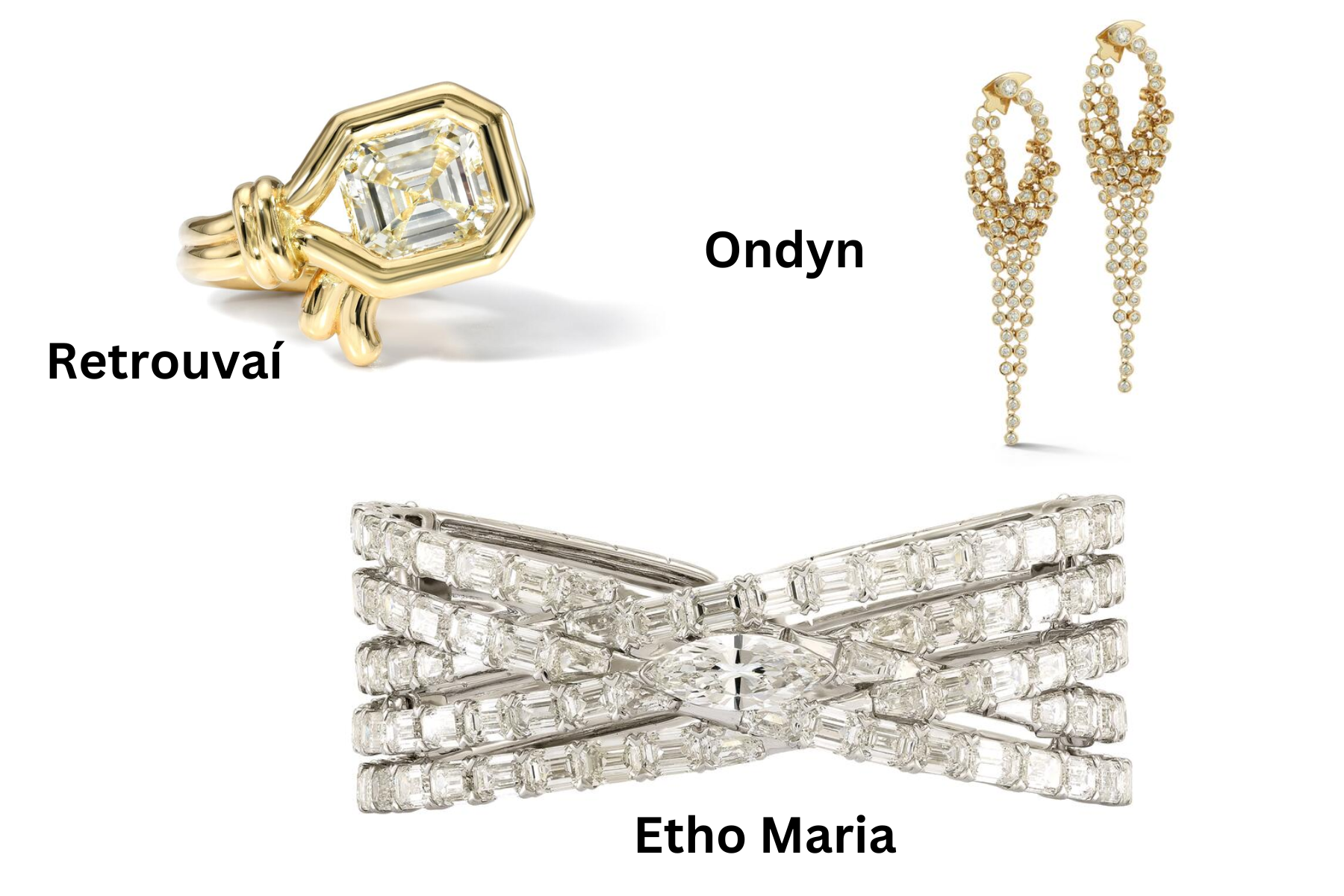 Retrouvaí, Ondyn, and Etho Maria jewelry