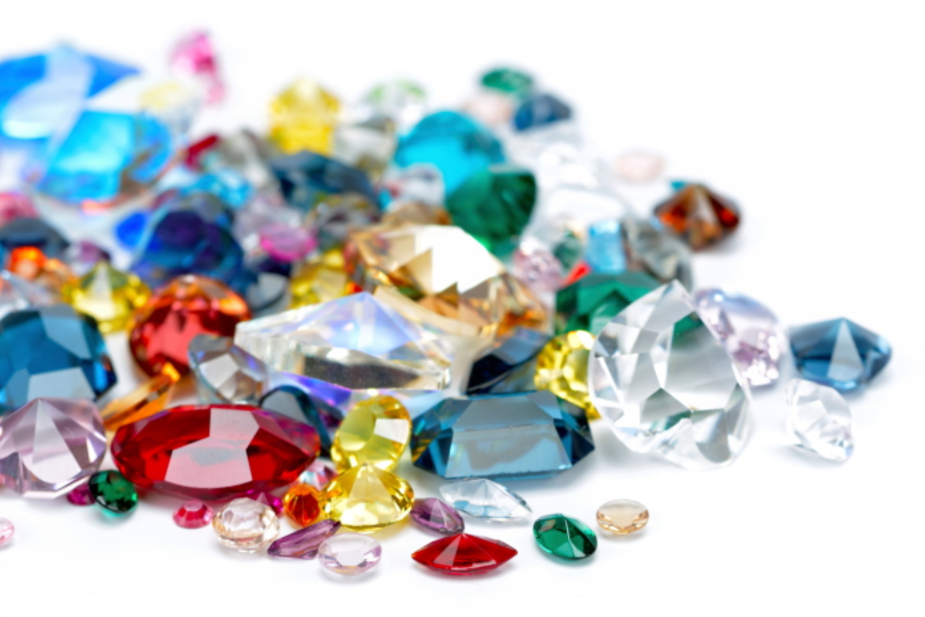 An assortment of precious stones