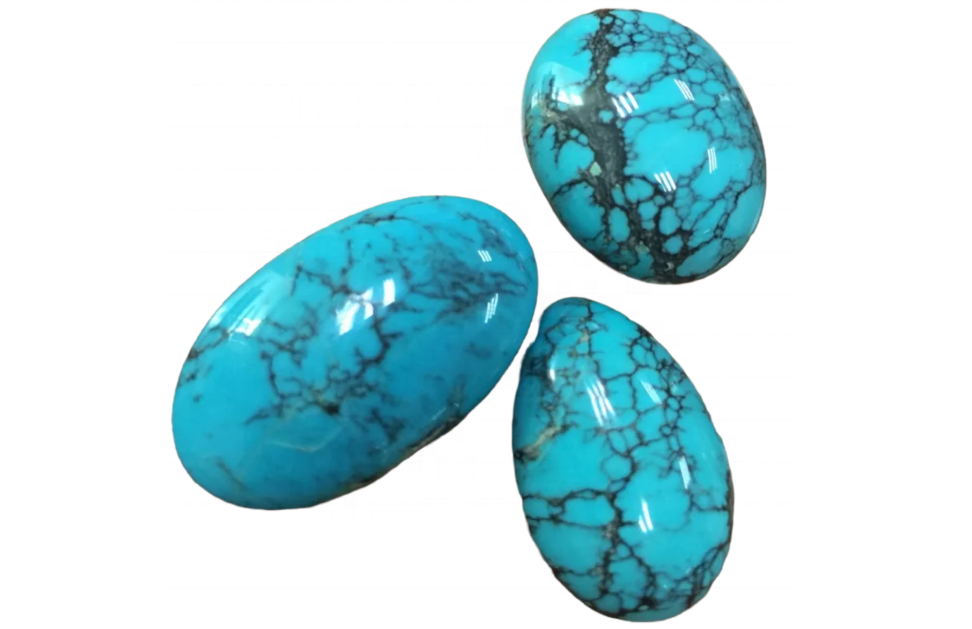 Three turquoise stones