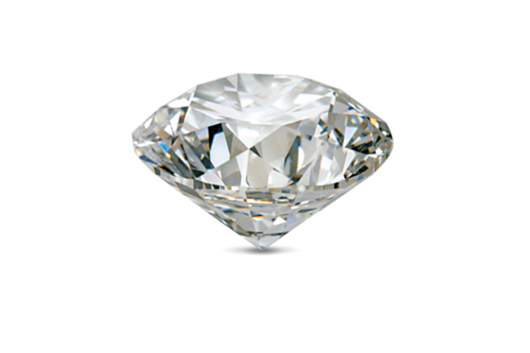 Round cut shape of natural diamond