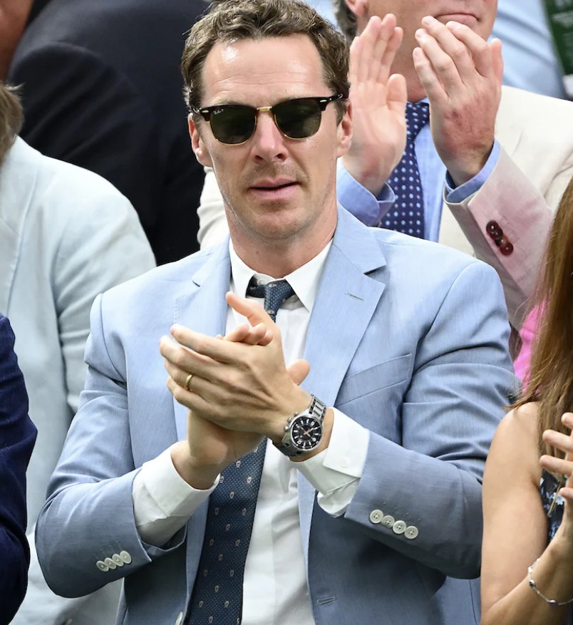 Benedict Cumberbatch with a JLC Polaris Mariner Memovox