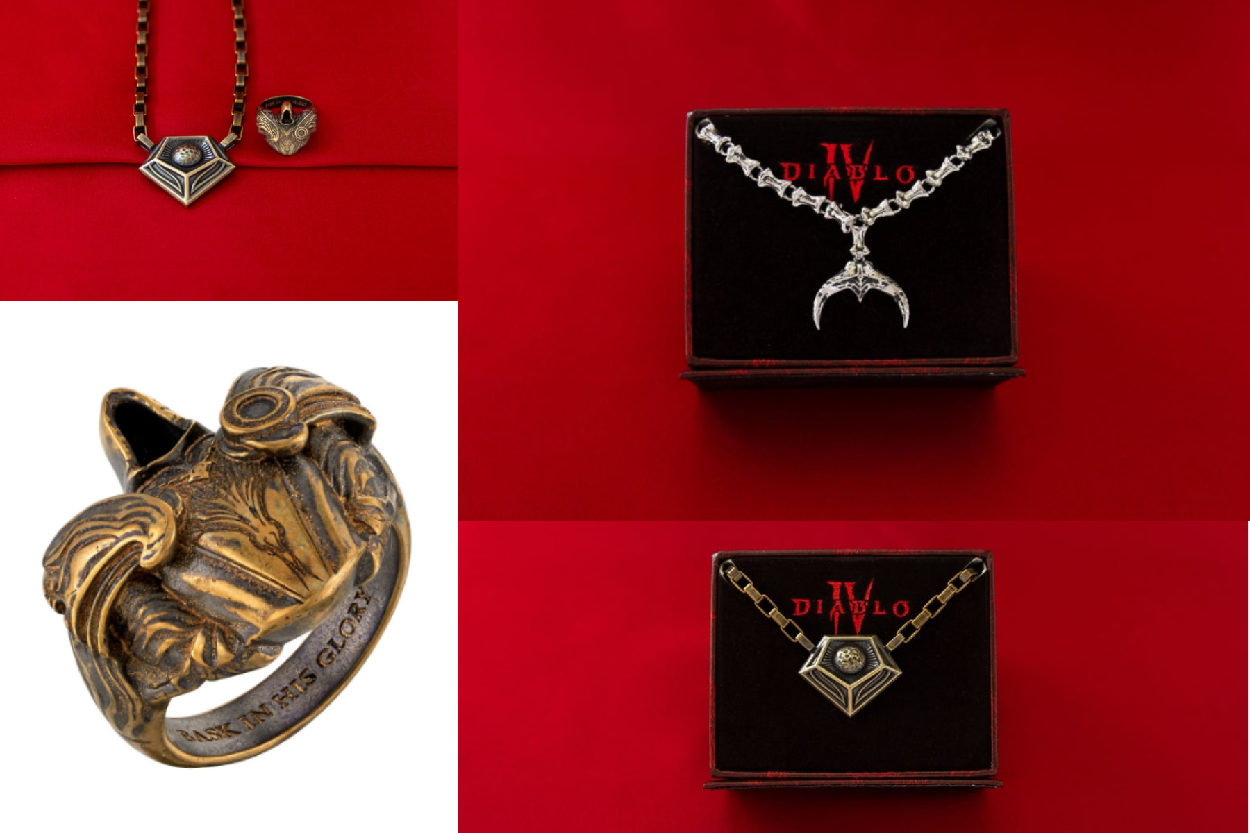 Four collections of The RockLove x Diablo jewelry
