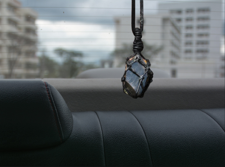 Crystal amulet for car