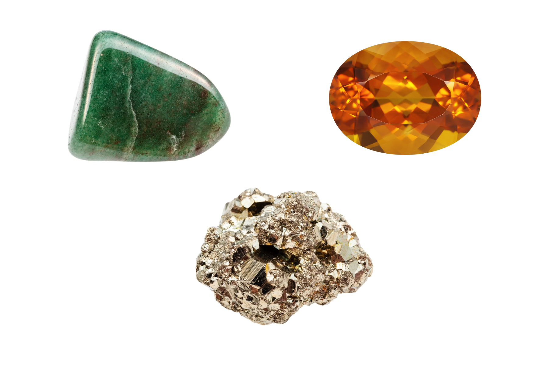 Three distinct crystals for attracting good fortune