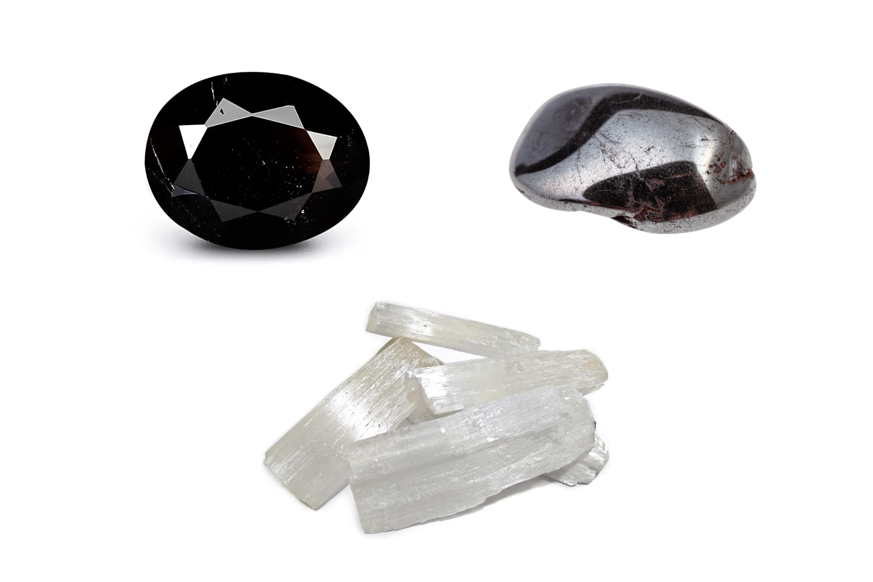 Three distinct crystals for removing impediments