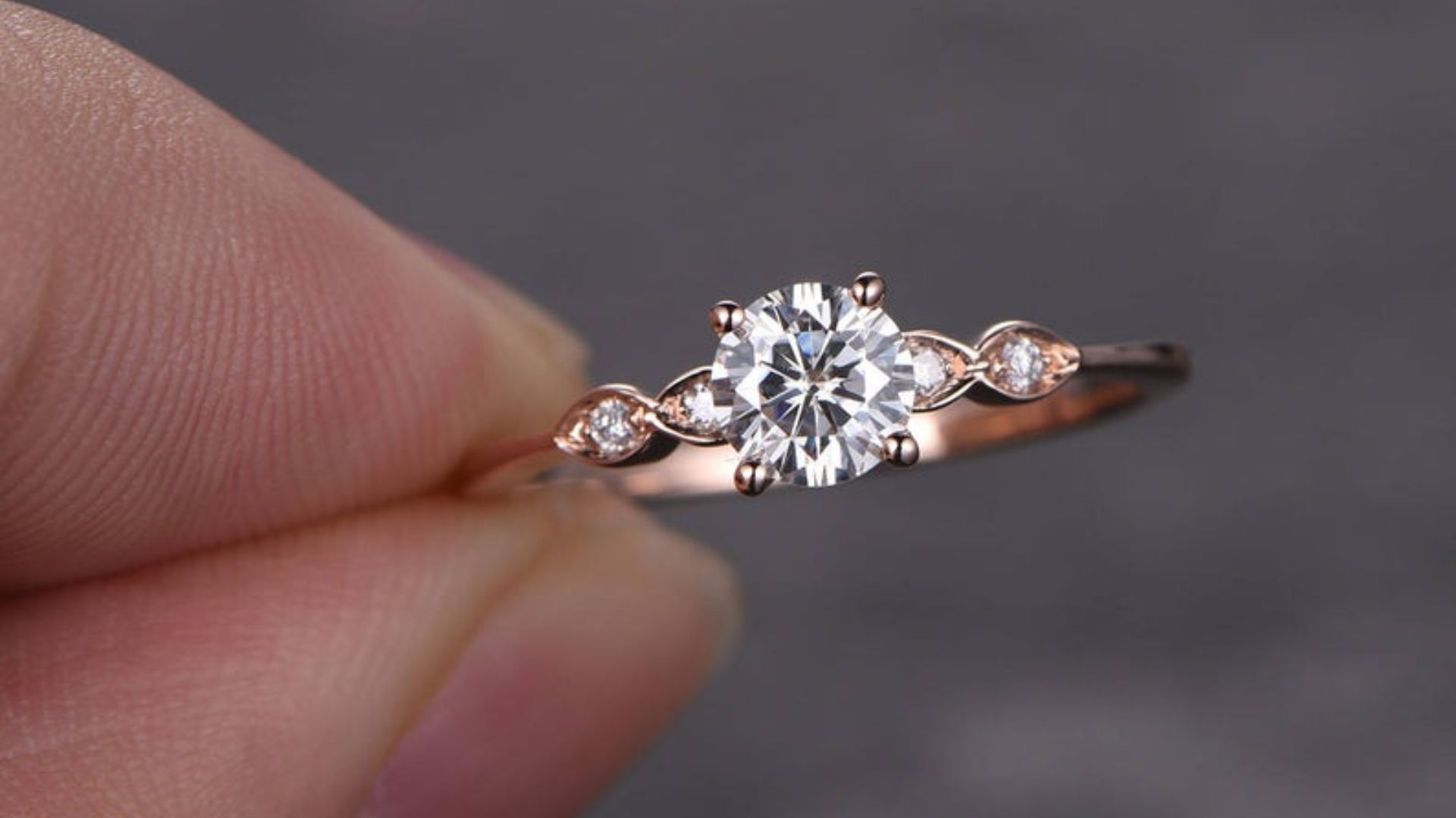 Adorable Rose Gold Engagement Rings