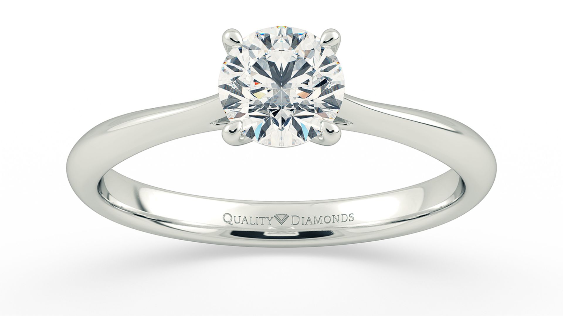 Palladium Diamond Engagement Rings