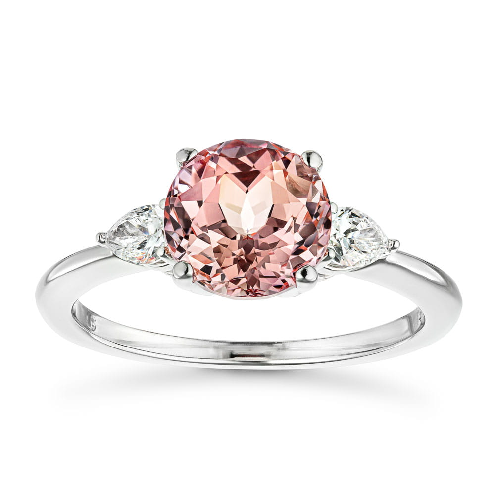 Flourish Three Stone Engagement Ring