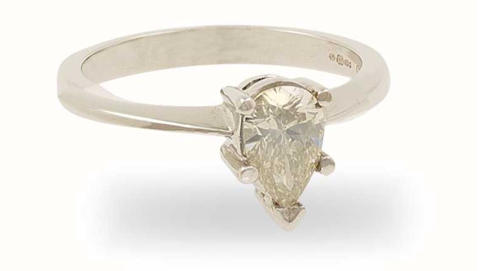 James Moore 18k White Gold 0.49 ct Diamond Ring 
