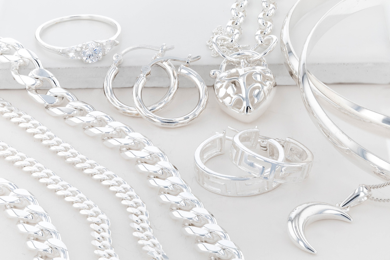 Clear Sterling Silver Jewelry