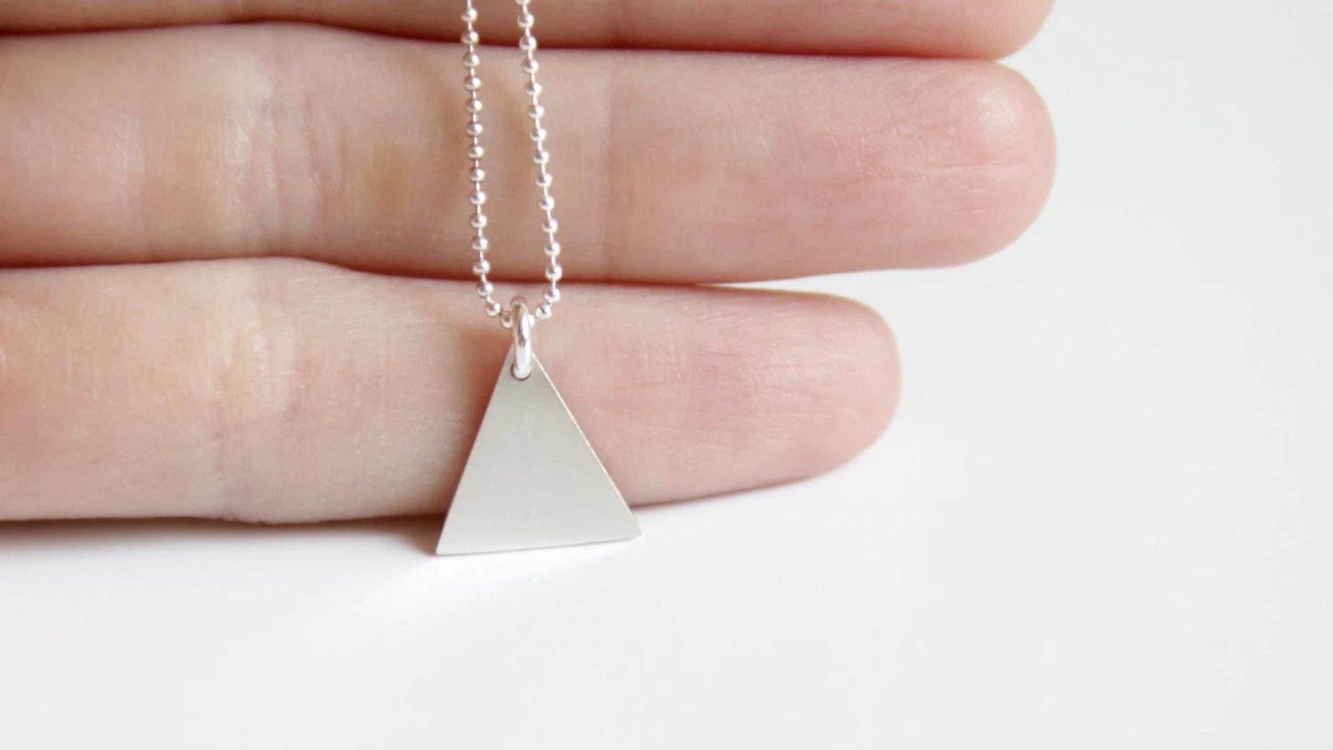 Triangle Dainty Geometric Necklace