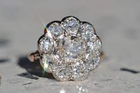 Outstanding Antique Cluster Ring