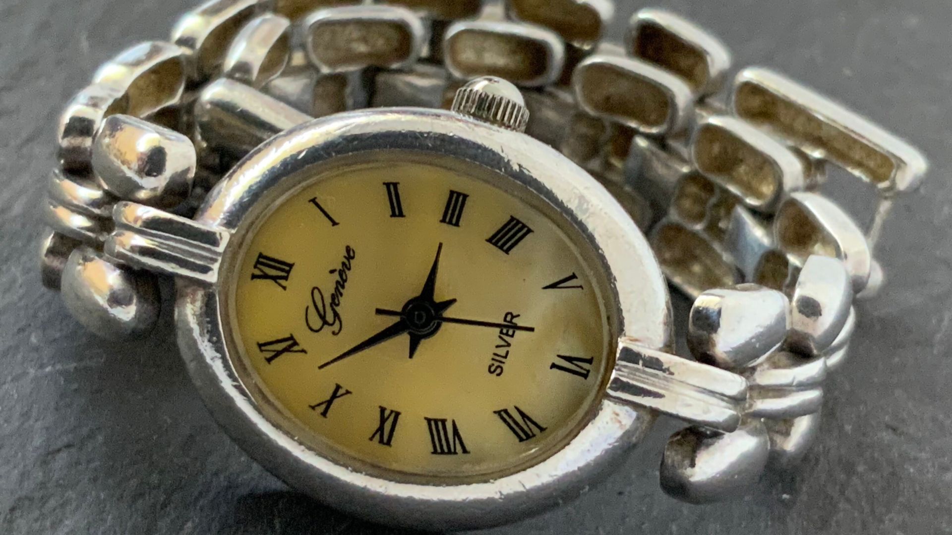 Vintage Solid Sterling Silver Quartz Wrist Watch