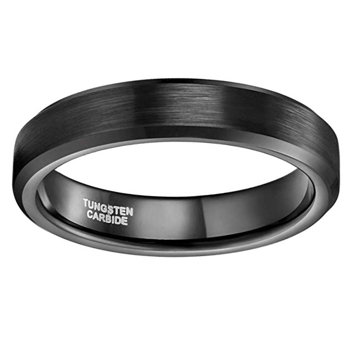 Wedding Engagement 4mm Tungsten Carbide Band Ring