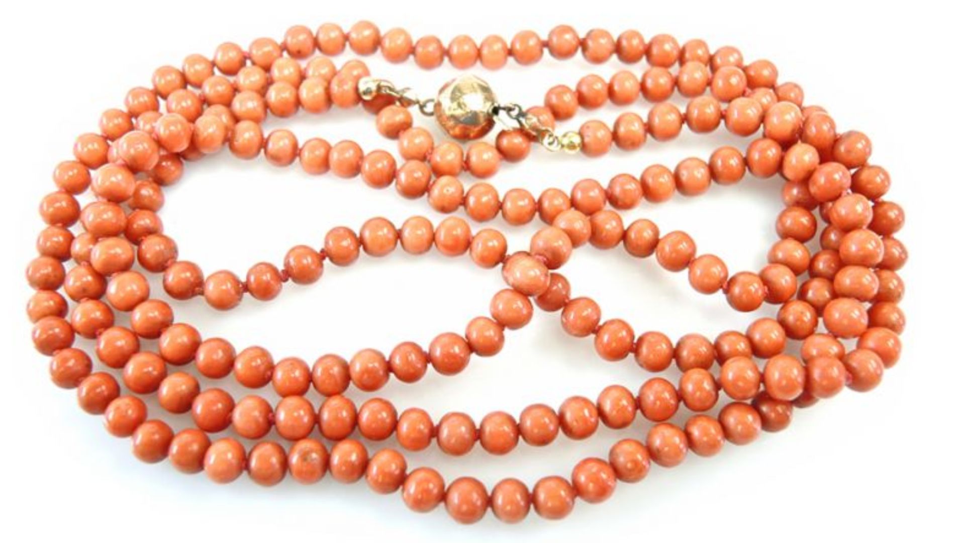 Coral Jewelry Made Up Of Beads