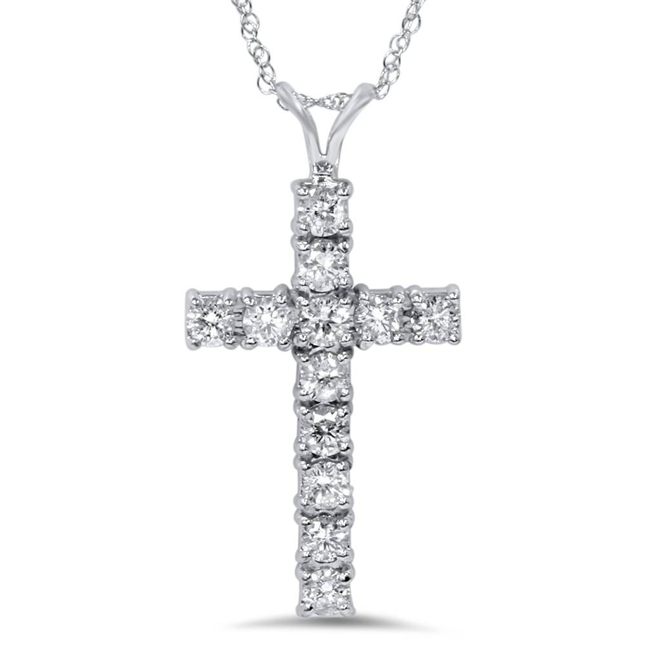1ct Diamond Cross Necklace