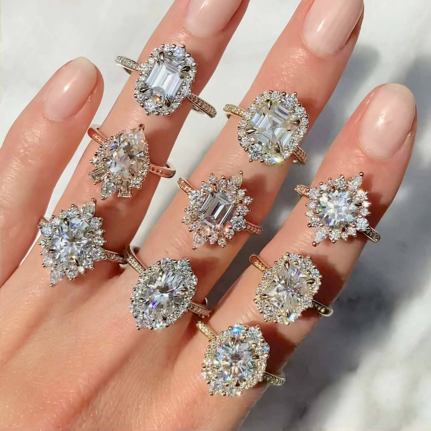 Unique and Vintage-Inspired Moissanite Engagement Rings