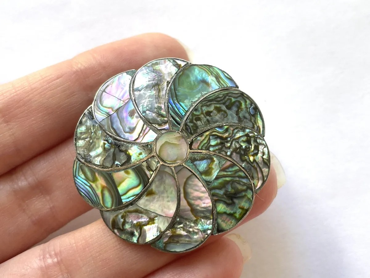 Sterling Silver Abalone Shell