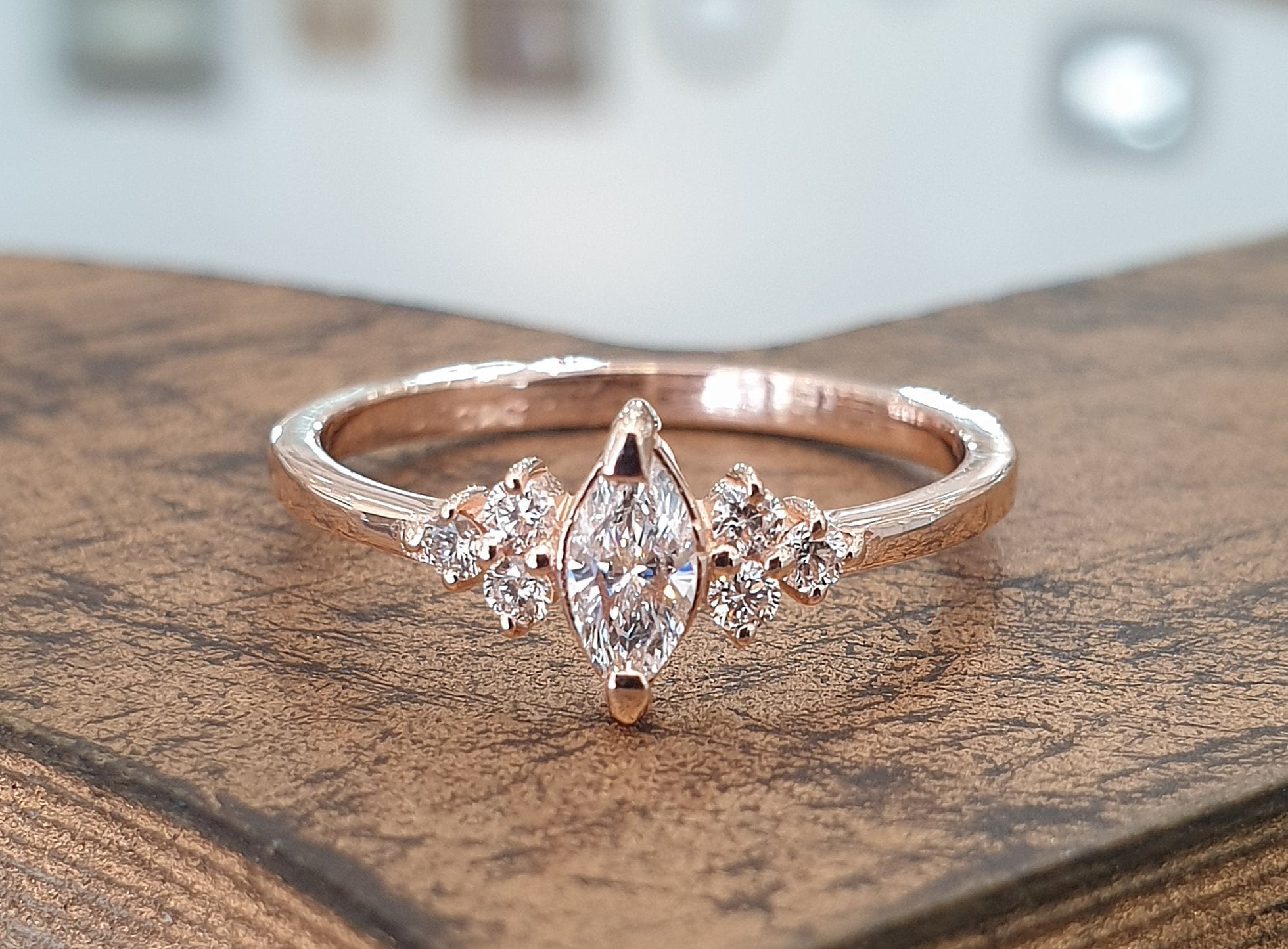 Graceful Elegance - Marquise Cut Engagement Rings