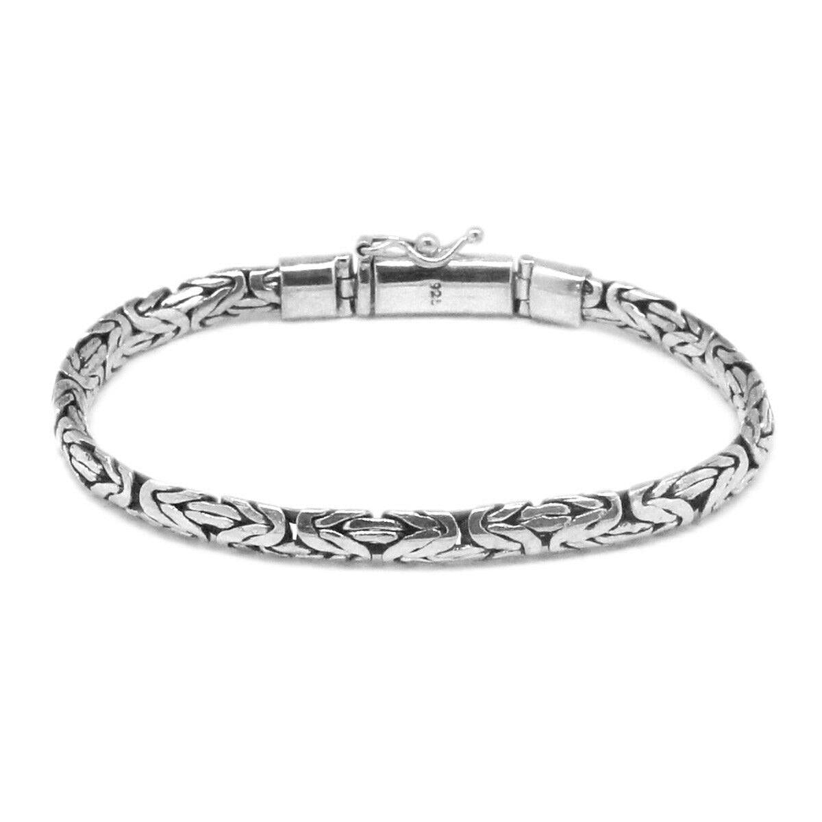 Bali Sterling Silver Byzantine Chain Bracelet