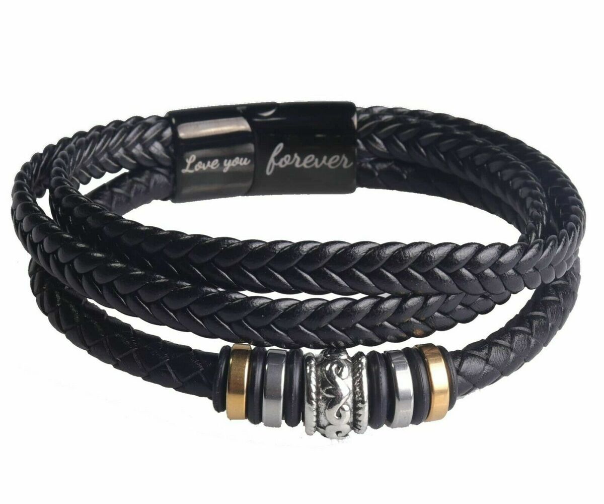 Bracelet Leather Braided