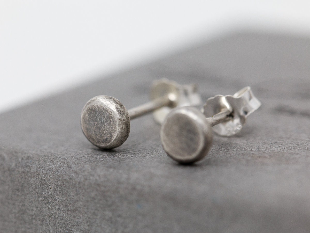 Sterling Silver Small Disc Earrings