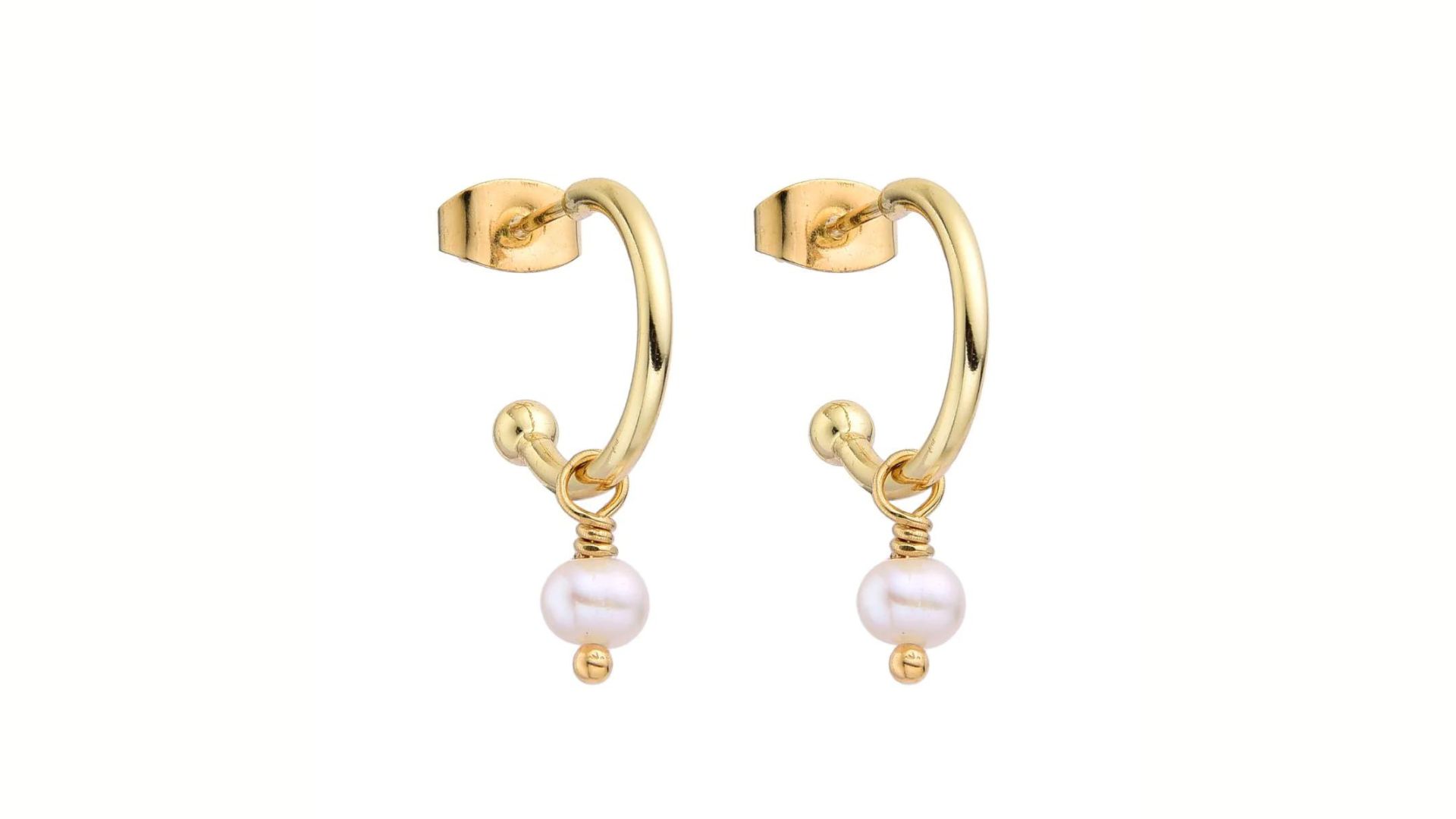 Lani Pearl Hoop Earrings