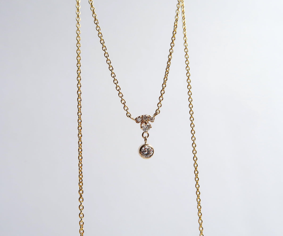 Diamond Bell Necklace