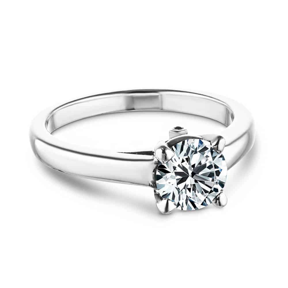 Athena Accented Solitaire Engagement Ring