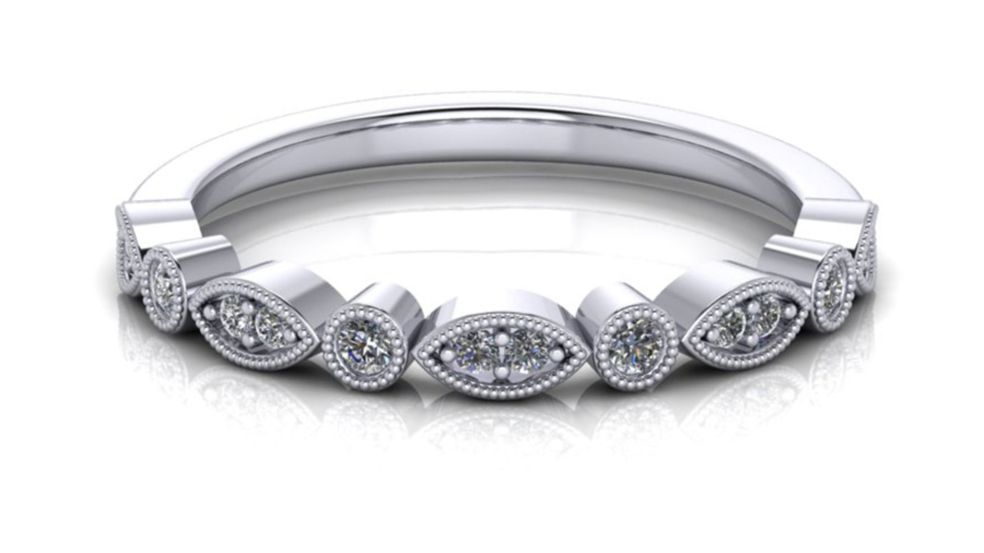 Edwardian Pave Set Diamond Ring