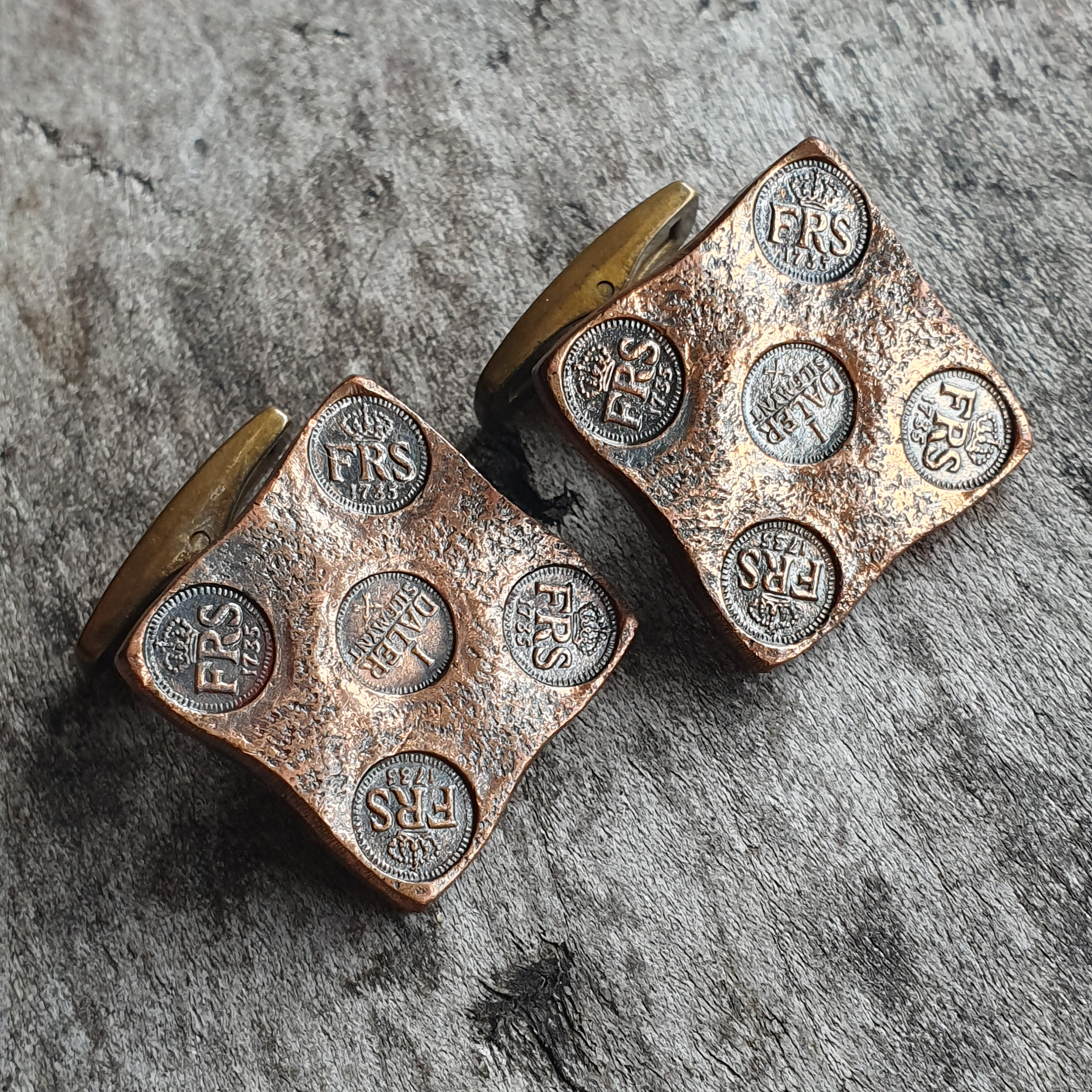 Ancient Copper Cufflinks