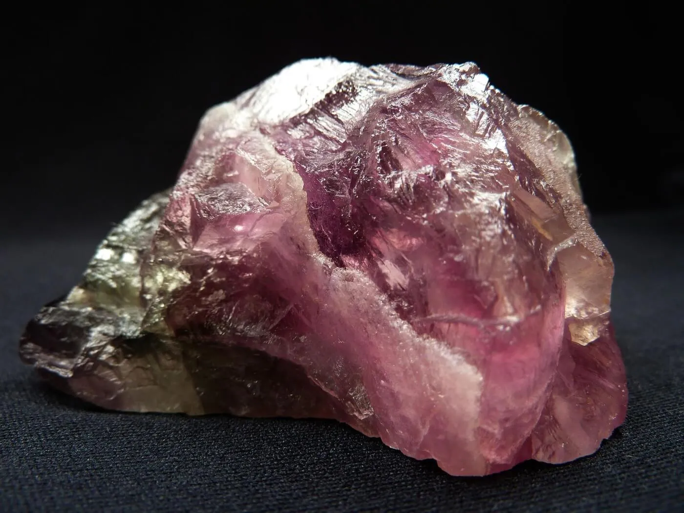 Pink Fluorite Raw Stone