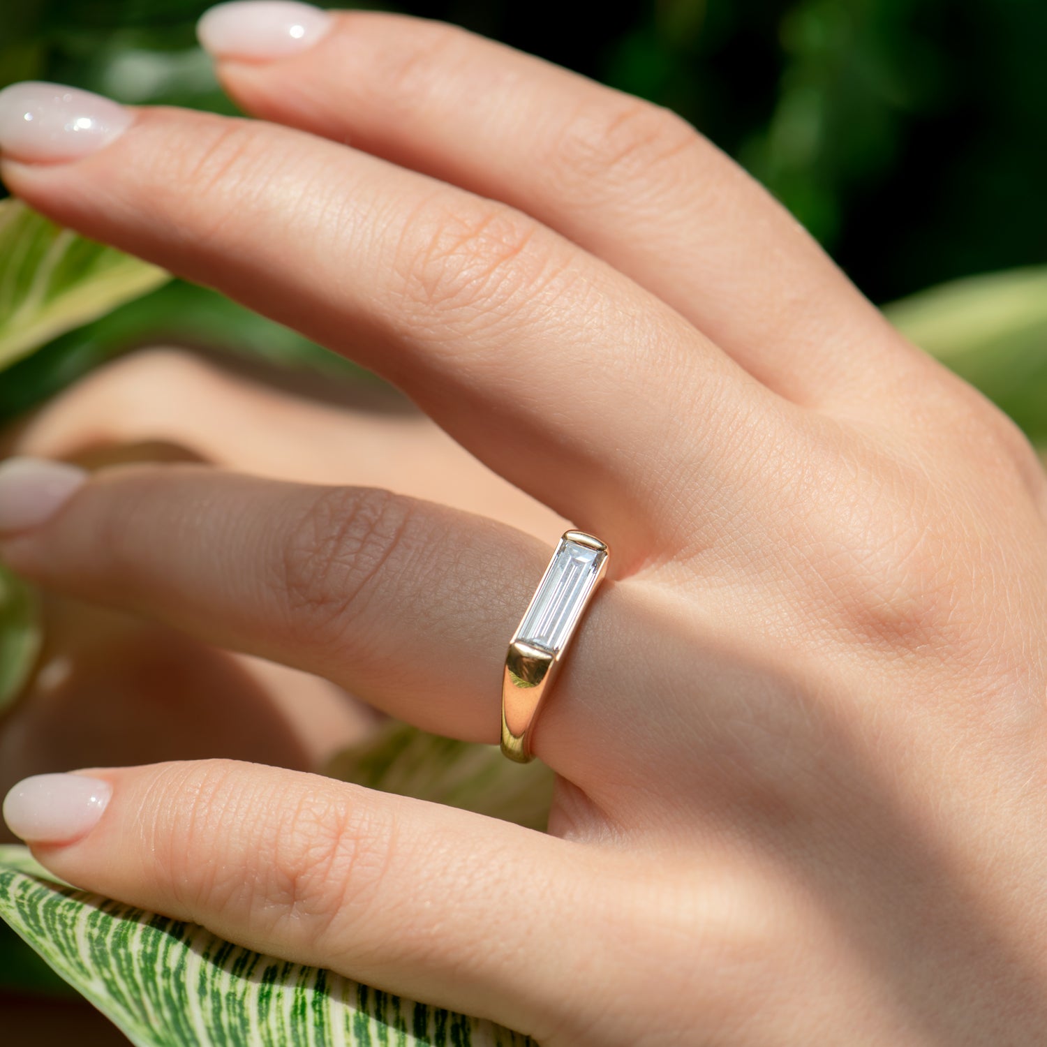 Minimalist Solitaire Engagement Ring