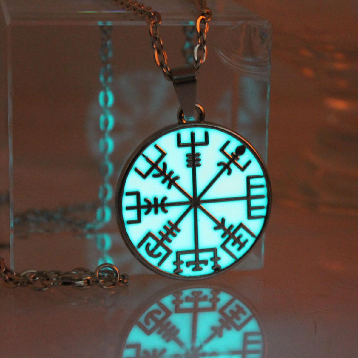 Glowing Compass Pendant