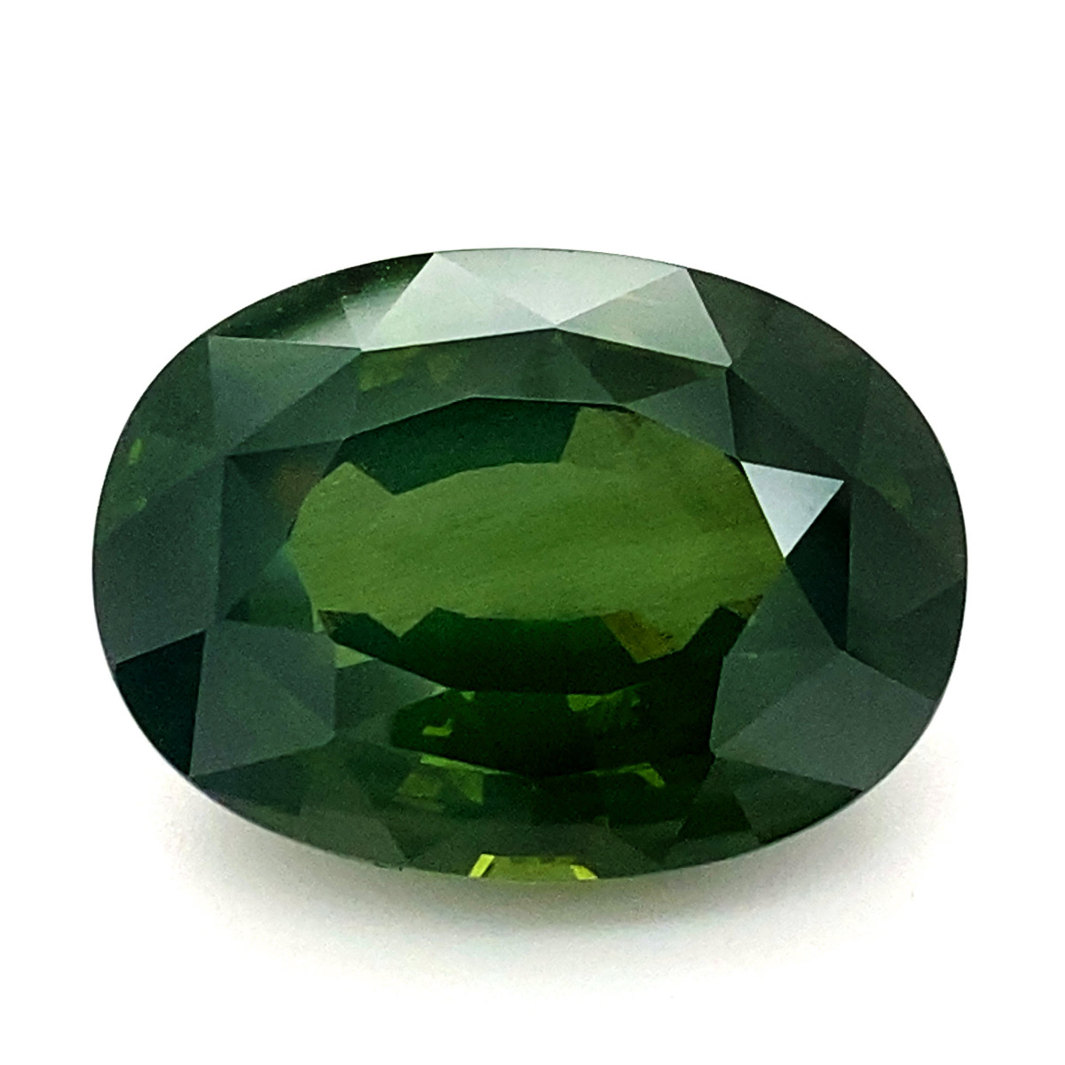 Natural Green Zircon Green Color Oval Shape