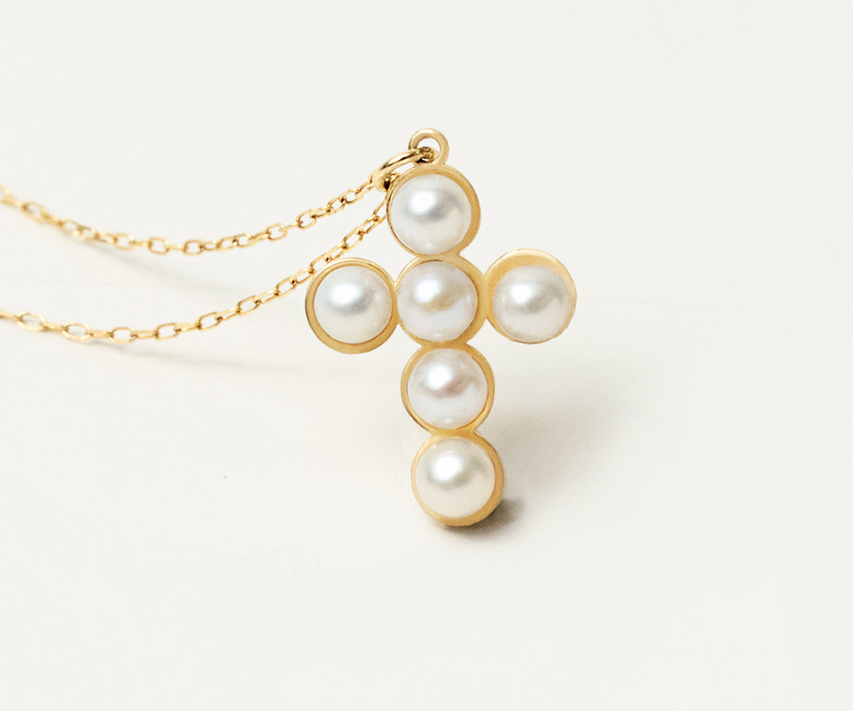 Freshwater Cultured Pearl Floating Pendant Necklace
