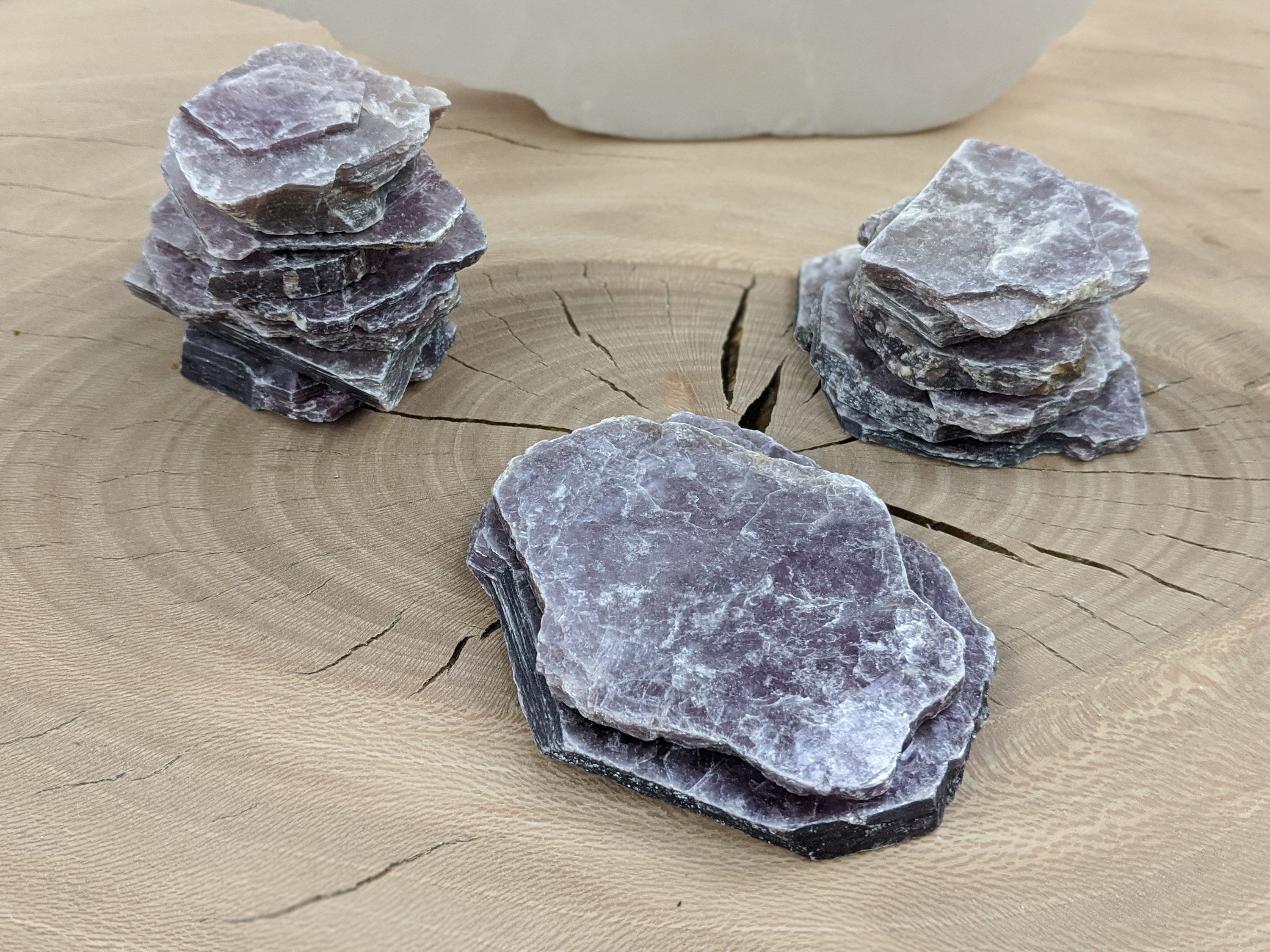 Raw Lepidolite Slab Purple Mica Plate