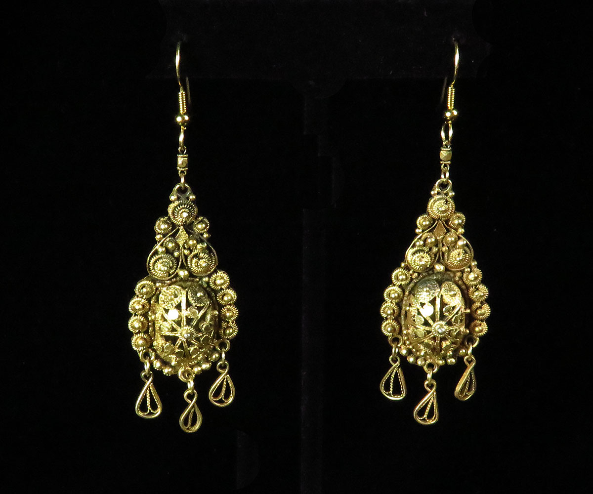 15899F Silver Palestine Earrings