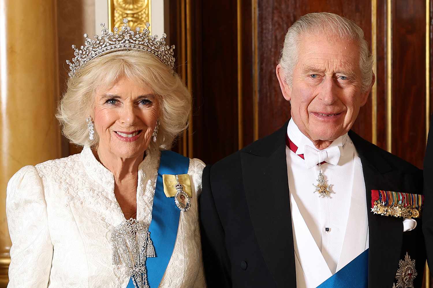 Queen Camilla Wore A ‘Stomacher’ In A New Royal Portrait At Buckingham Palace