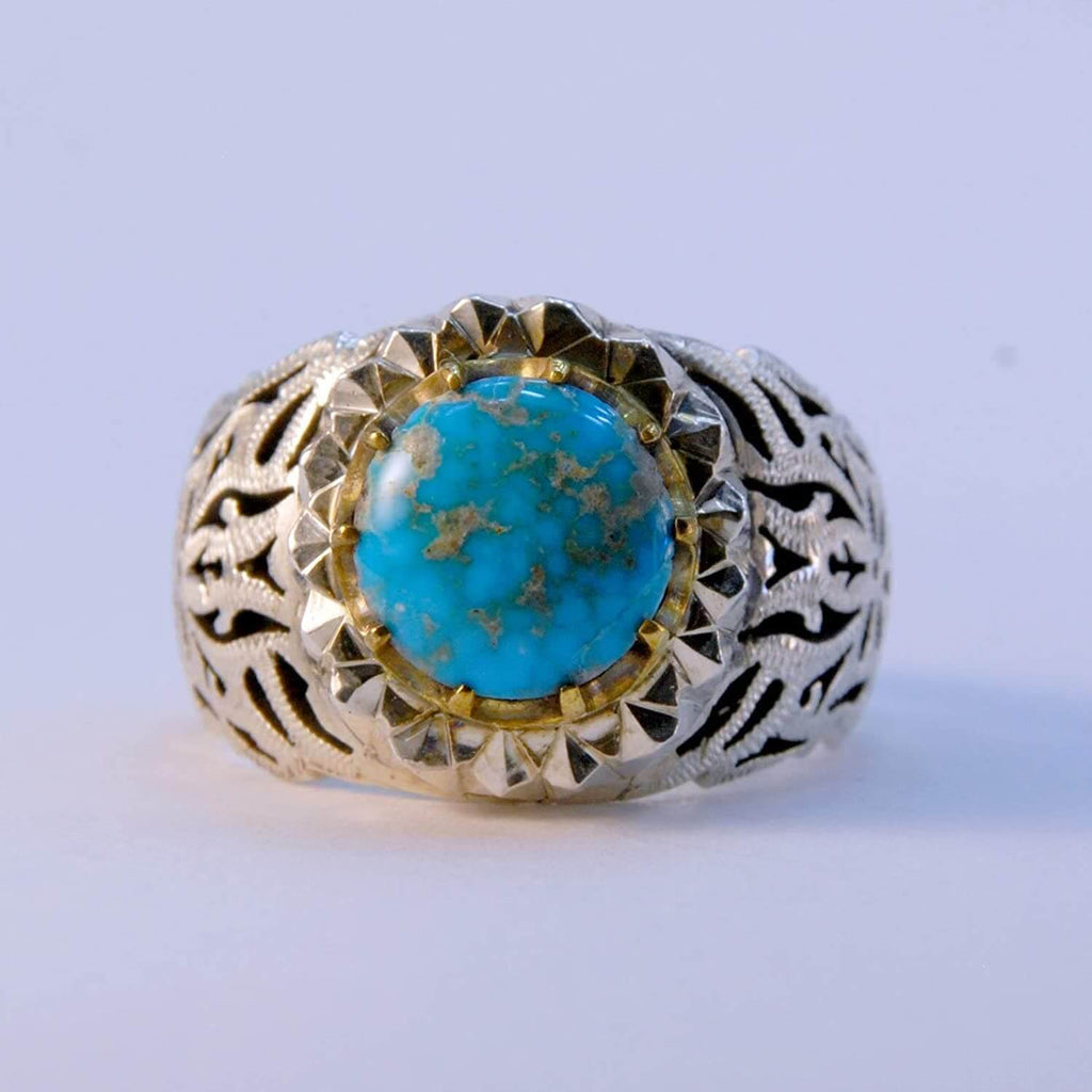Persian Turquoise Sterling Silver Ring