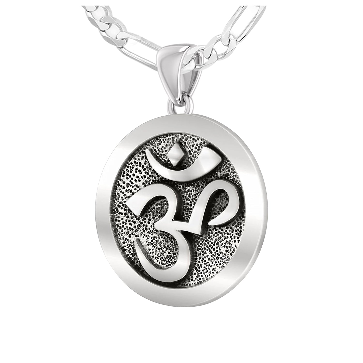 Pendant Necklace With Hindu Om Symbol