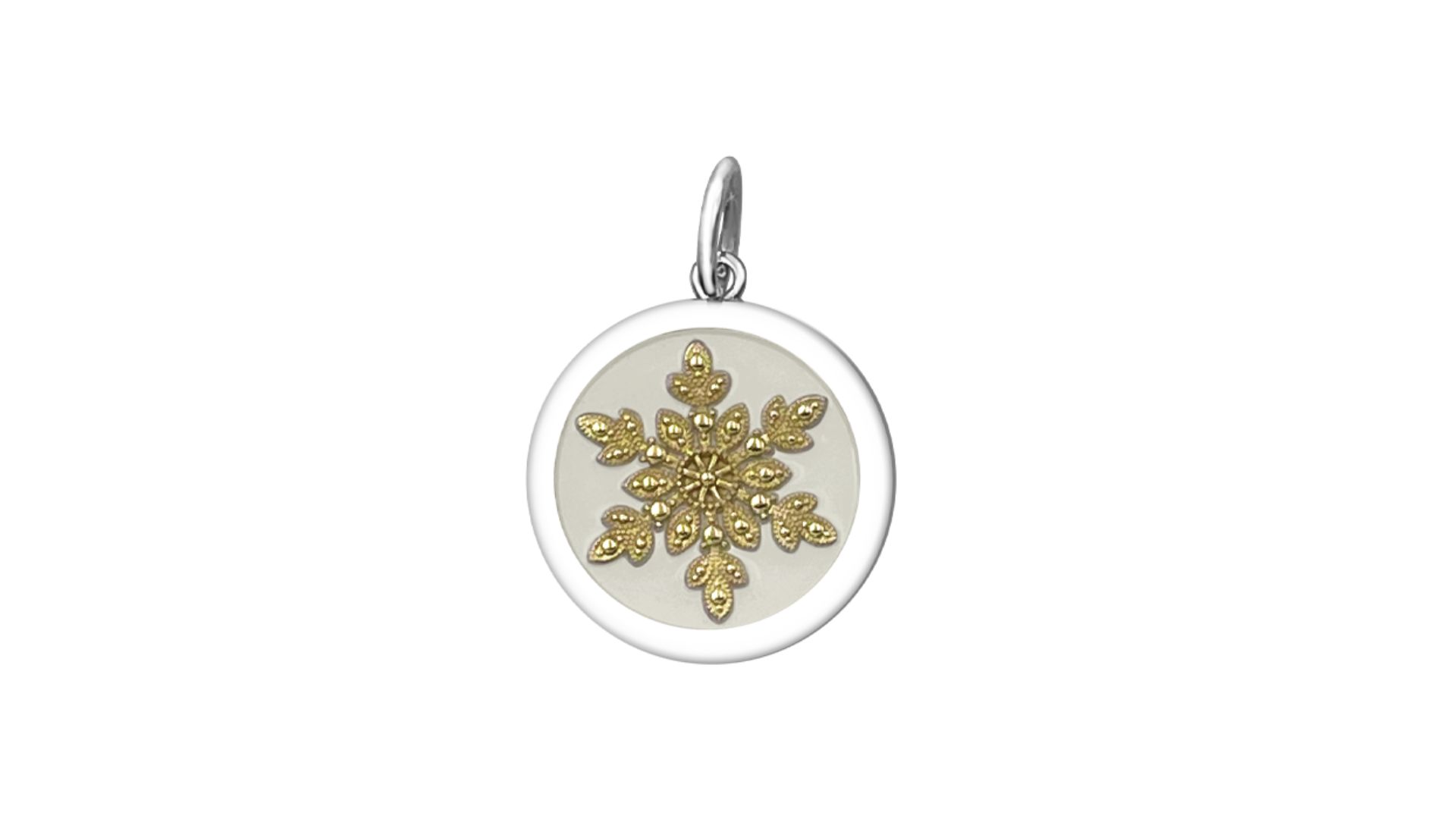 Snowflake Gold Pendant