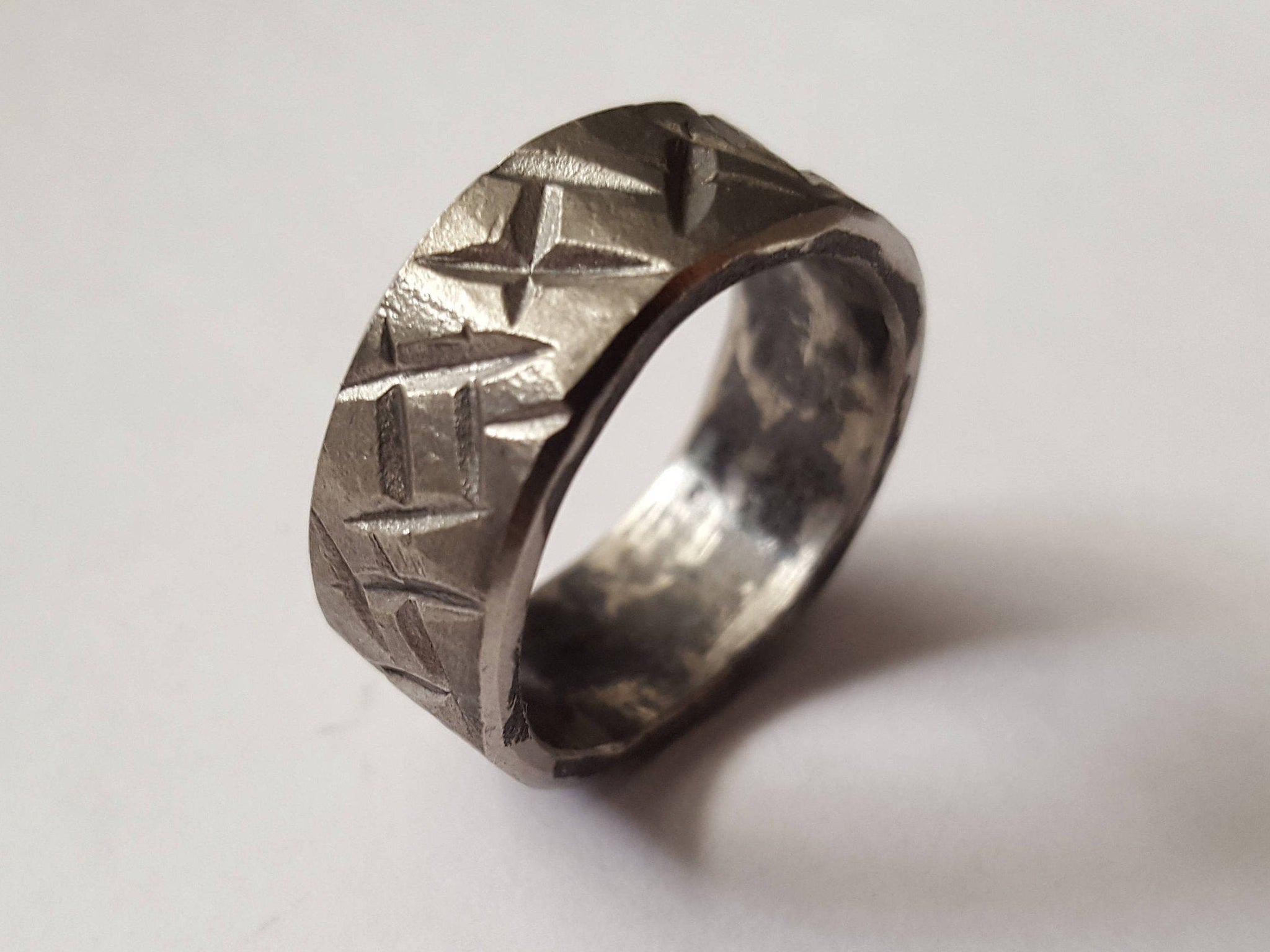 Stainless Steel Band Cross Hatch Pattern