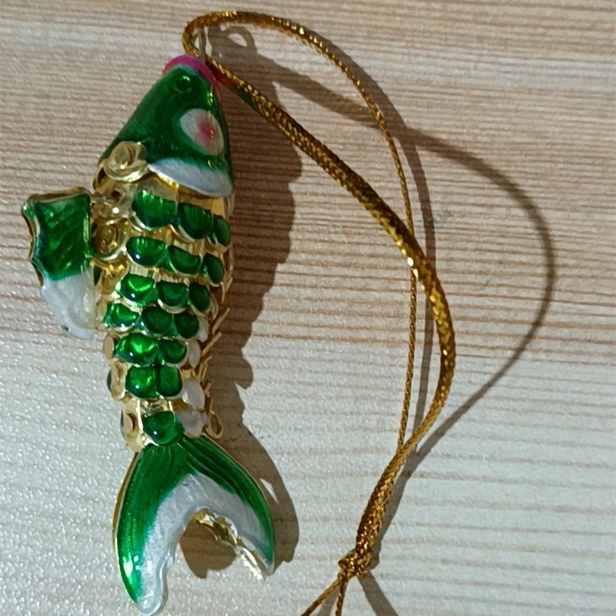 Big 2.36 inch Lucky Koi Fish Pendant