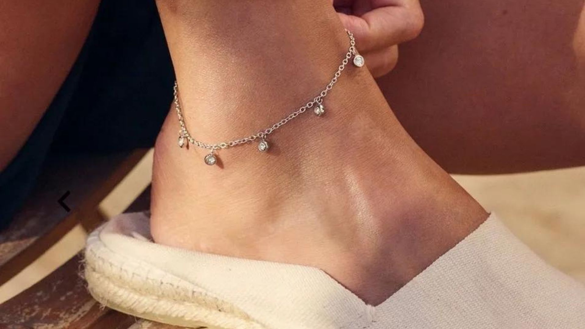 Dainty Anklet Thin Chain 925 Sterling Silver